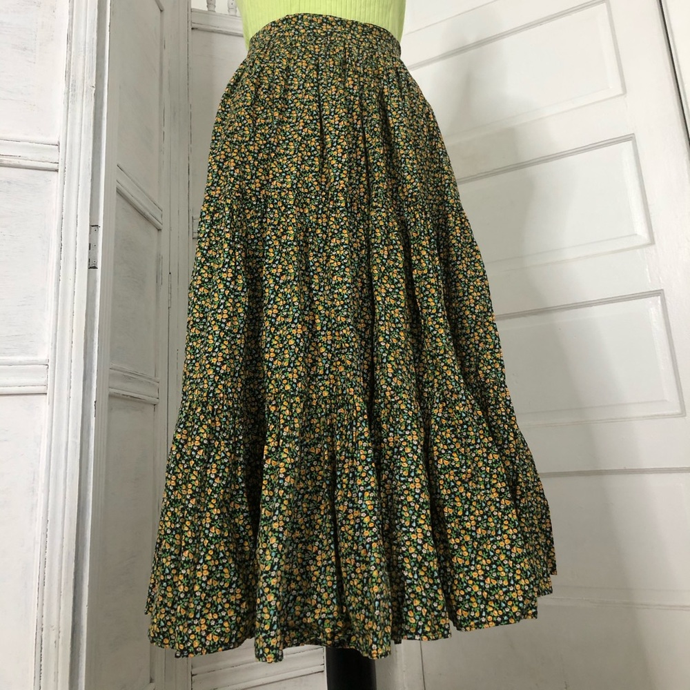 Maxi tiered skirt